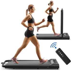 2 in 1 Foldable Electric Small Compact Motorize Treadmill