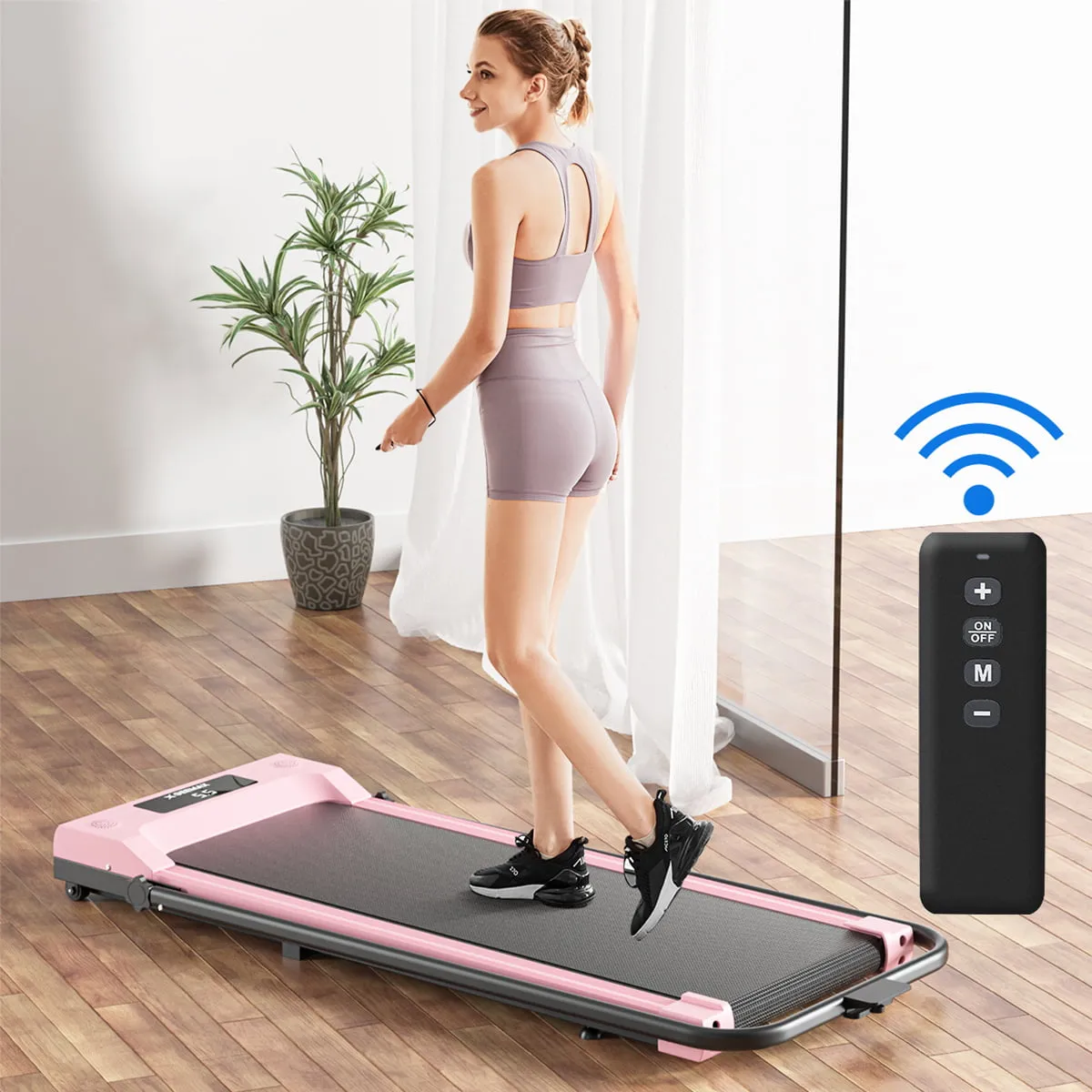 2 in 1 Foldable Electric Small Compact Motorize Treadmill
