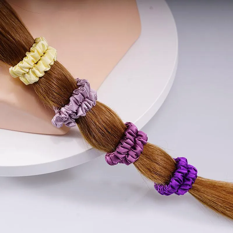 4 Pack Skinny Silk Scrunchies - Noble - dropshipping