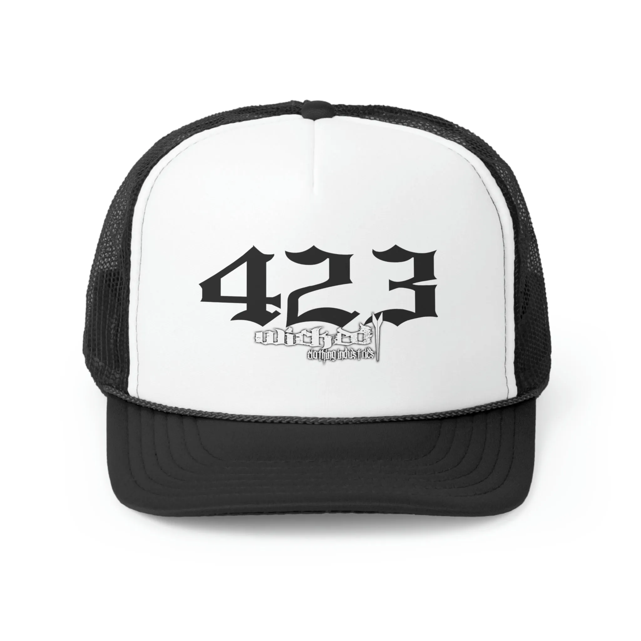 423 Black/ Trucker Caps
