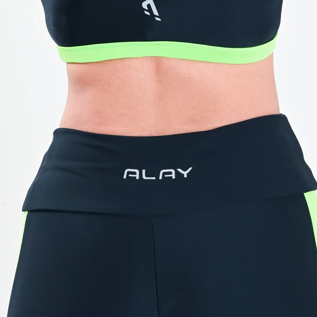 Allure Yoga Pants - Black/Neon