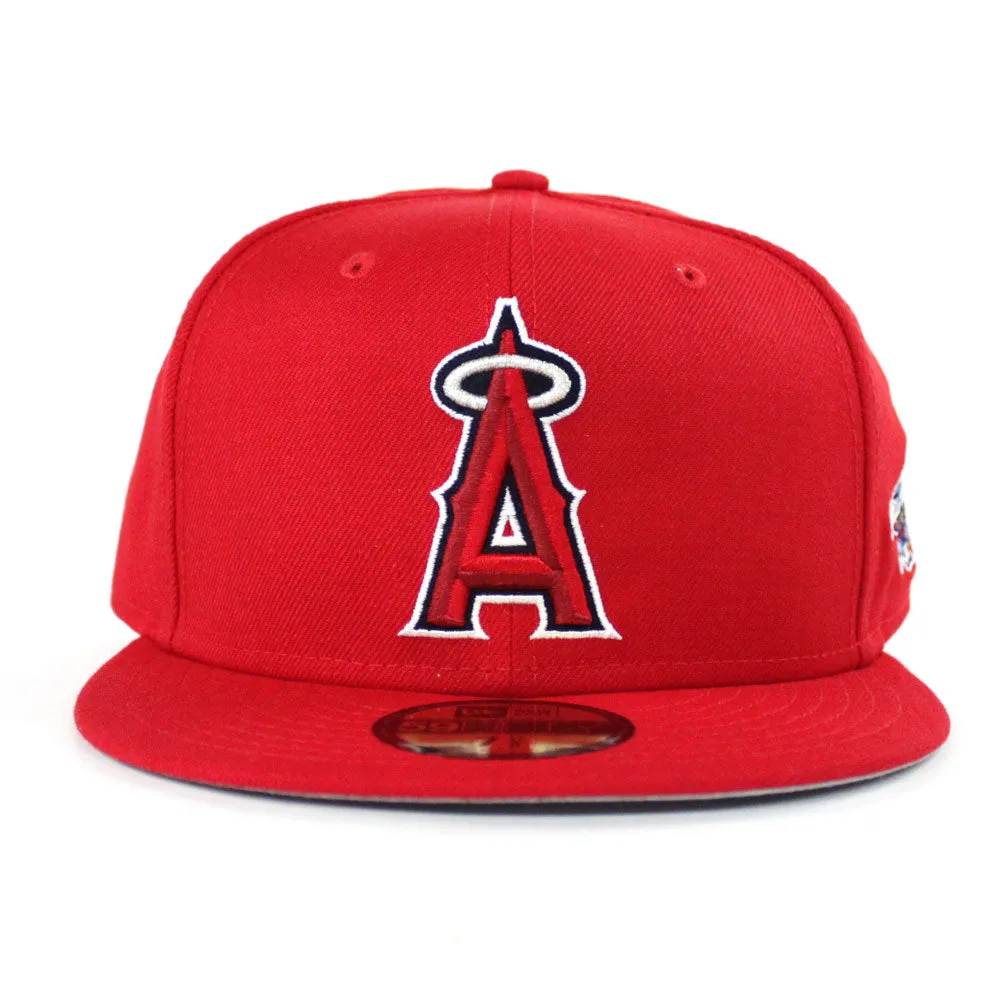 Anaheim Angels 2002 World Series New Era 59Fifty FItted Hat (Gray Under Brim)