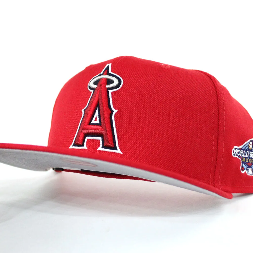 Anaheim Angels 2002 World Series New Era 59Fifty FItted Hat (Gray Under Brim)