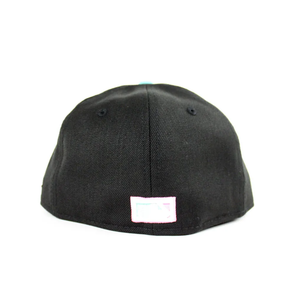 Anaheim Angels New Era 59Fifty Fitted Hat (Air Jordan 1 High Igloo Rust Pink Gray Under Brim)