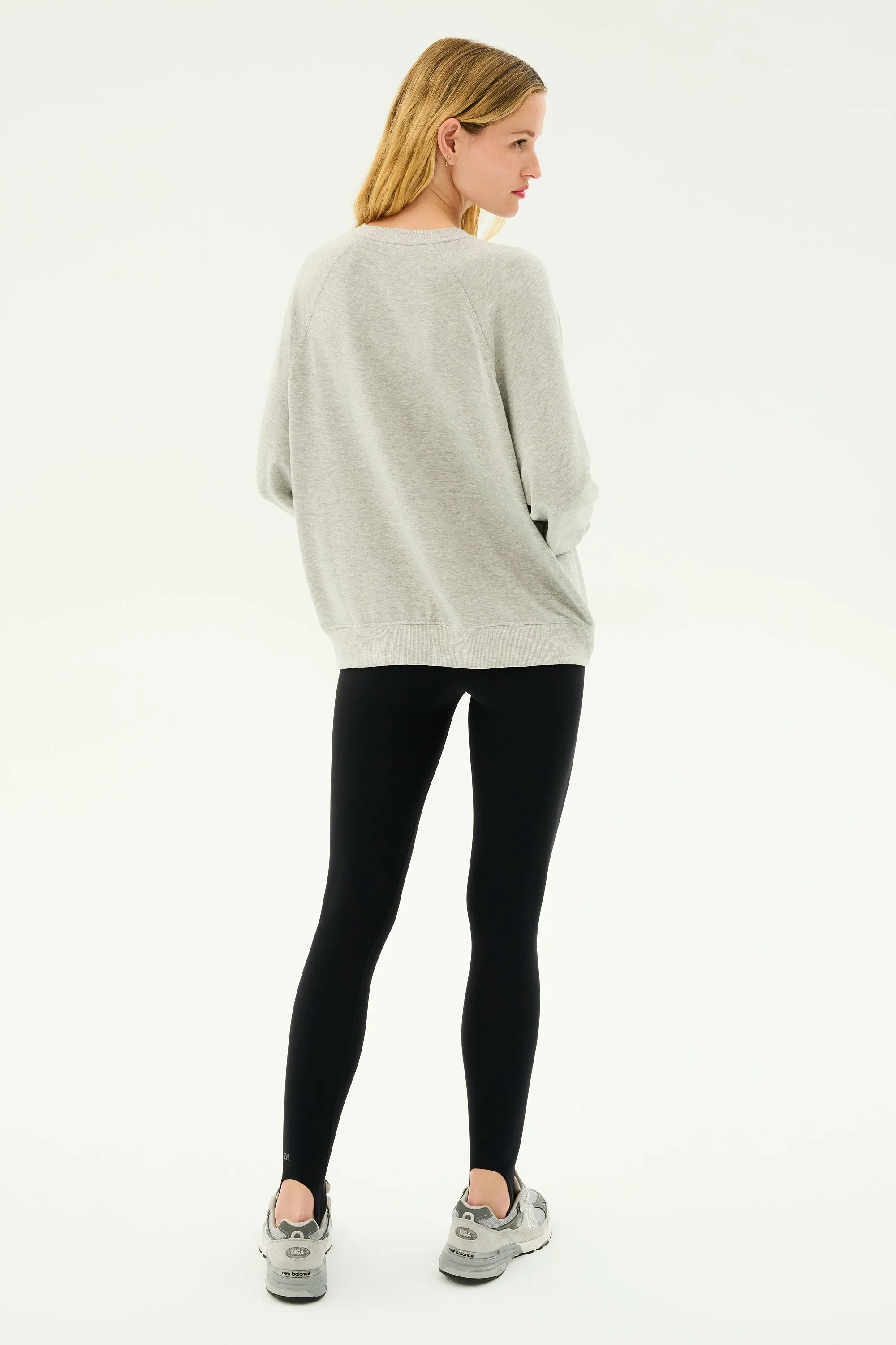 Andie Fleece Sweatshirt - Heather Grey