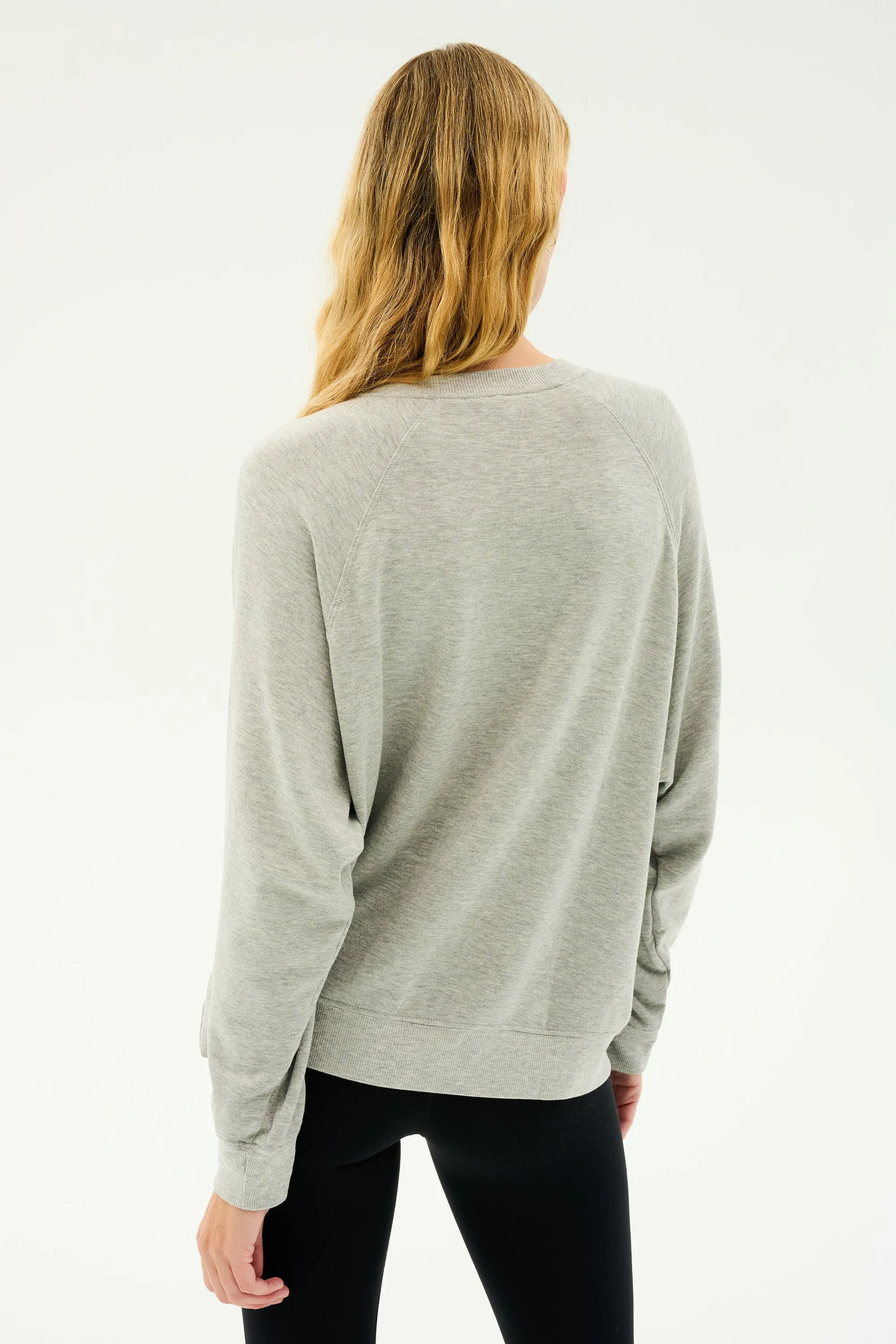 Andie Fleece Sweatshirt - Heather Grey