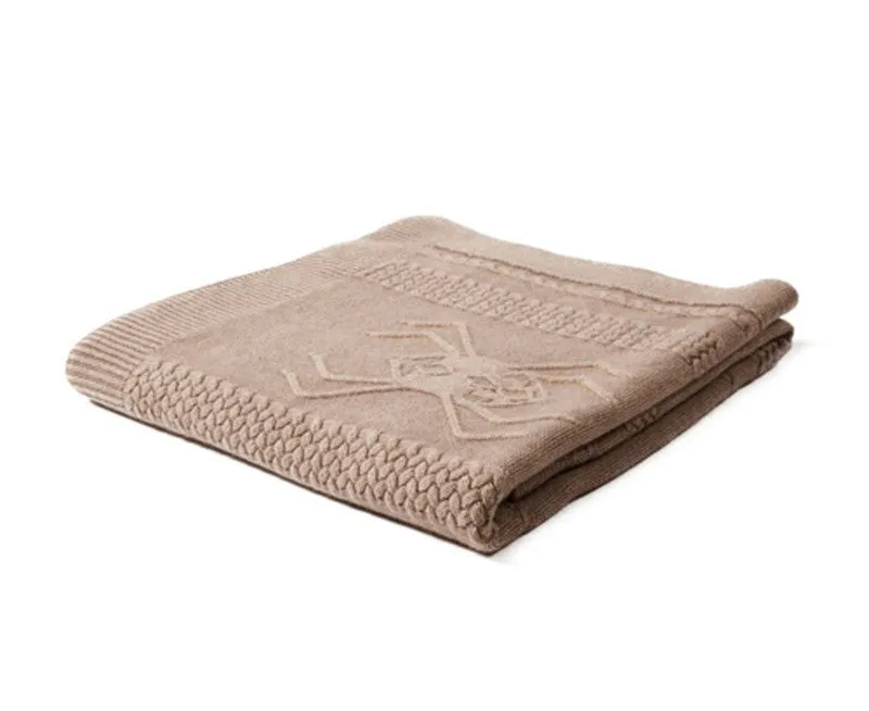 Aranea Cashmere Throw - Taupe