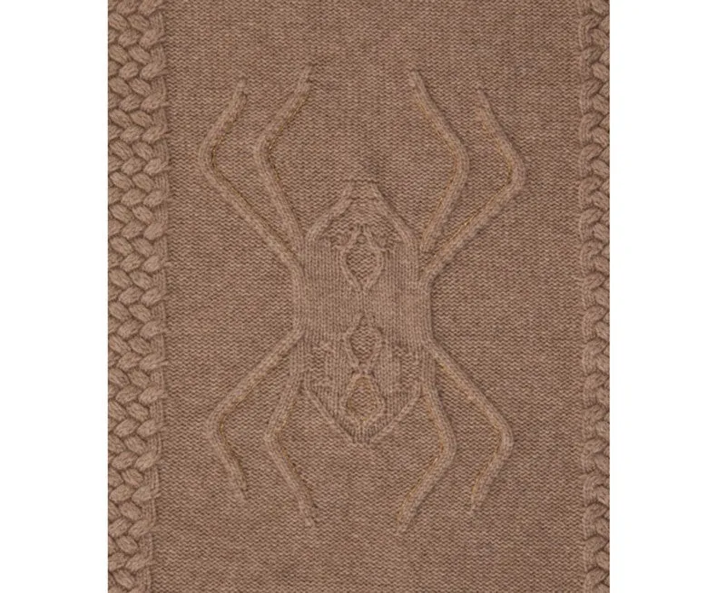 Aranea Cashmere Throw - Taupe