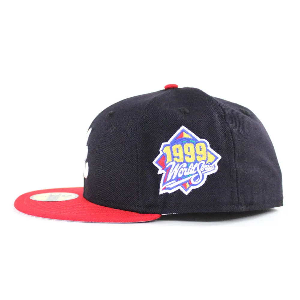 Atlanta Braves 1999 World Series New Era 59Fifty Fitted Hat (Navy Red Gray Under Brim)