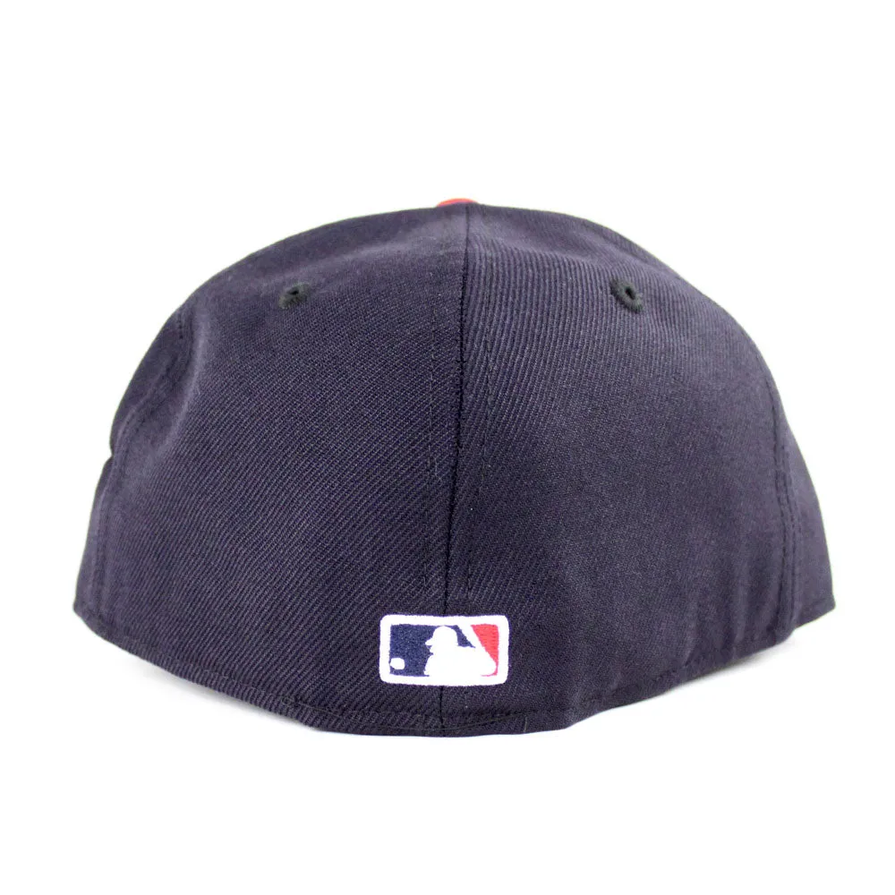 Atlanta Braves 1999 World Series New Era 59Fifty Fitted Hat (Navy Red Gray Under Brim)