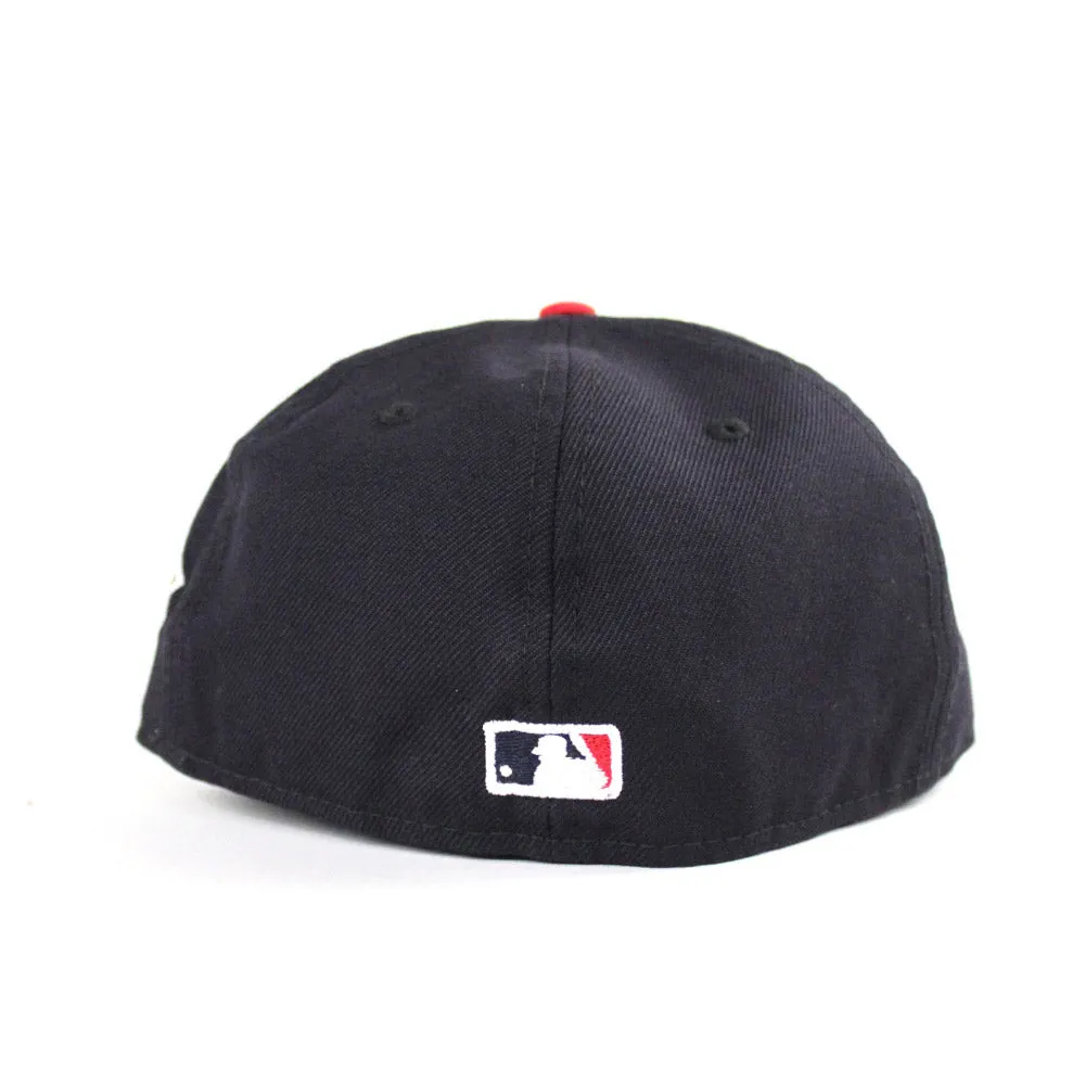 Atlanta Braves 1999 World Series New Era 59Fifty Fitted Hats (NAVY RED GRAY UNDER BRIM)