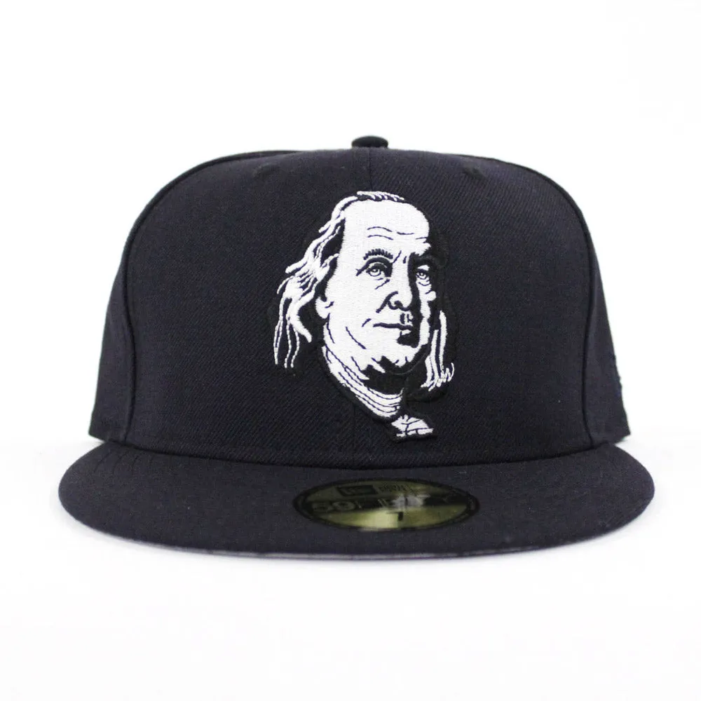 Benjamin Franklin New Era 59fifty Fitted Hat (Navy Gray Under Brim)