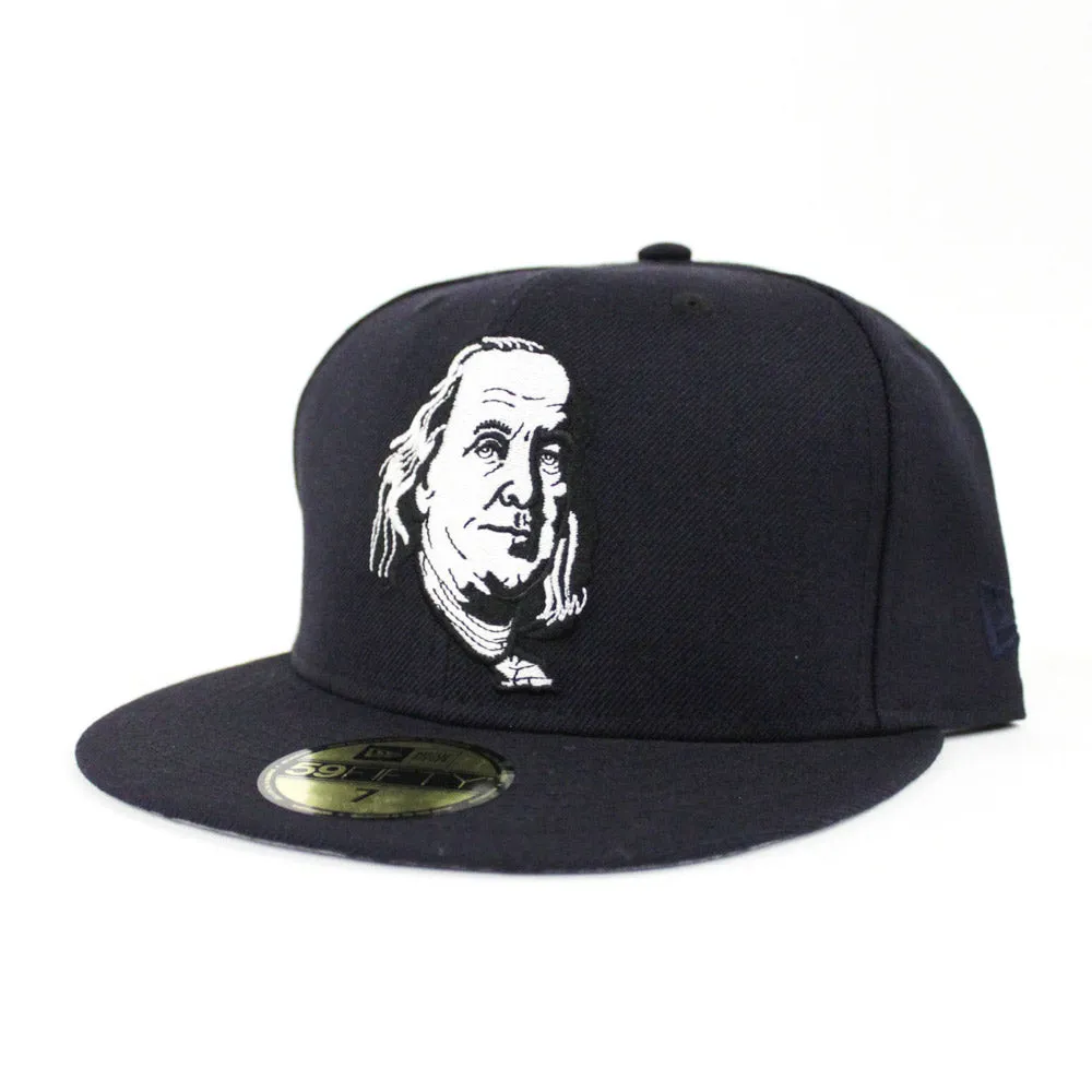 Benjamin Franklin New Era 59fifty Fitted Hat (Navy Gray Under Brim)