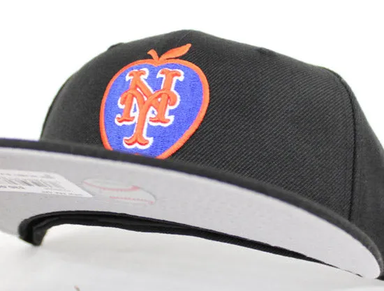 Big Apple New York Mets New Era 59Fifty Fitted Hats (Black Gray Under Brim)