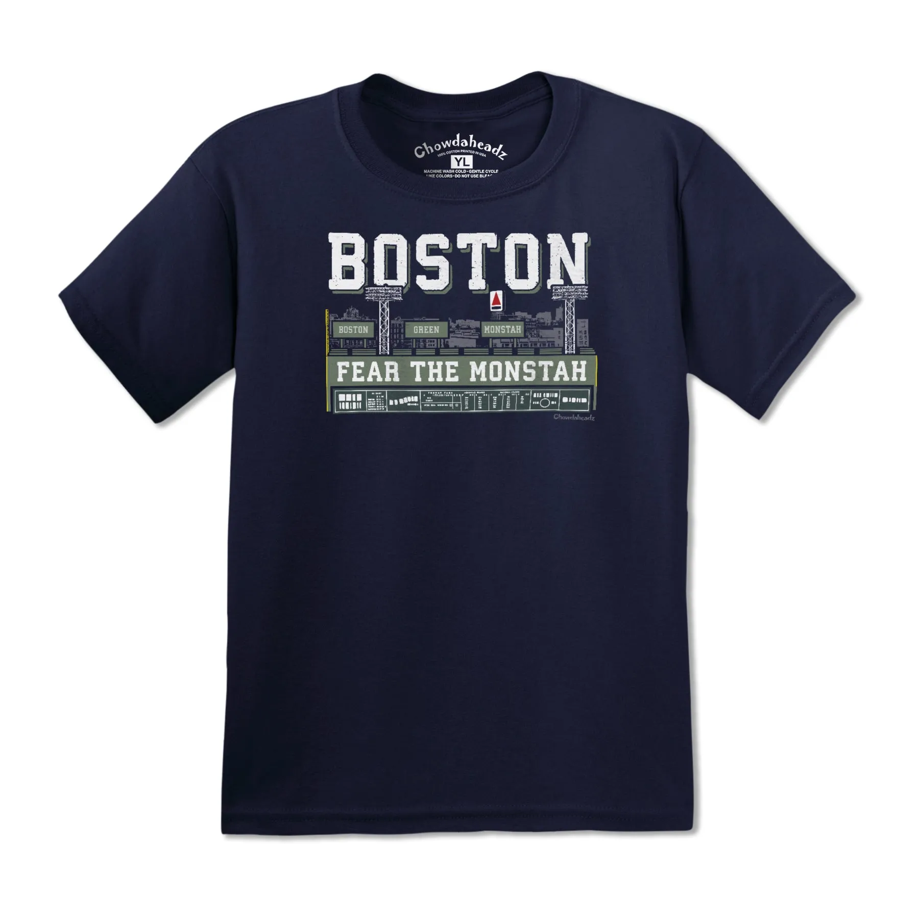 Boston Green Monstah Skyline Youth T-Shirt
