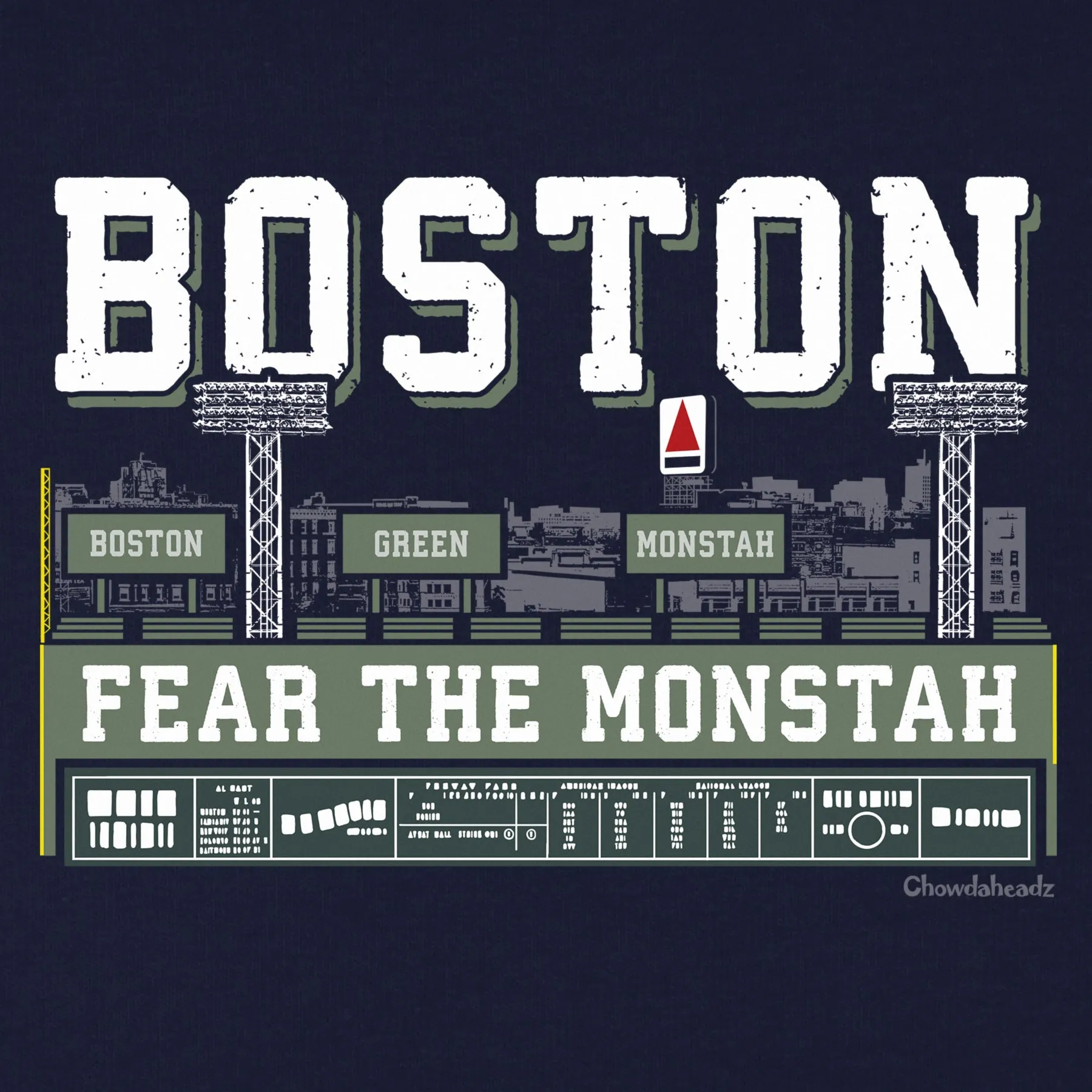 Boston Green Monstah Skyline Youth T-Shirt