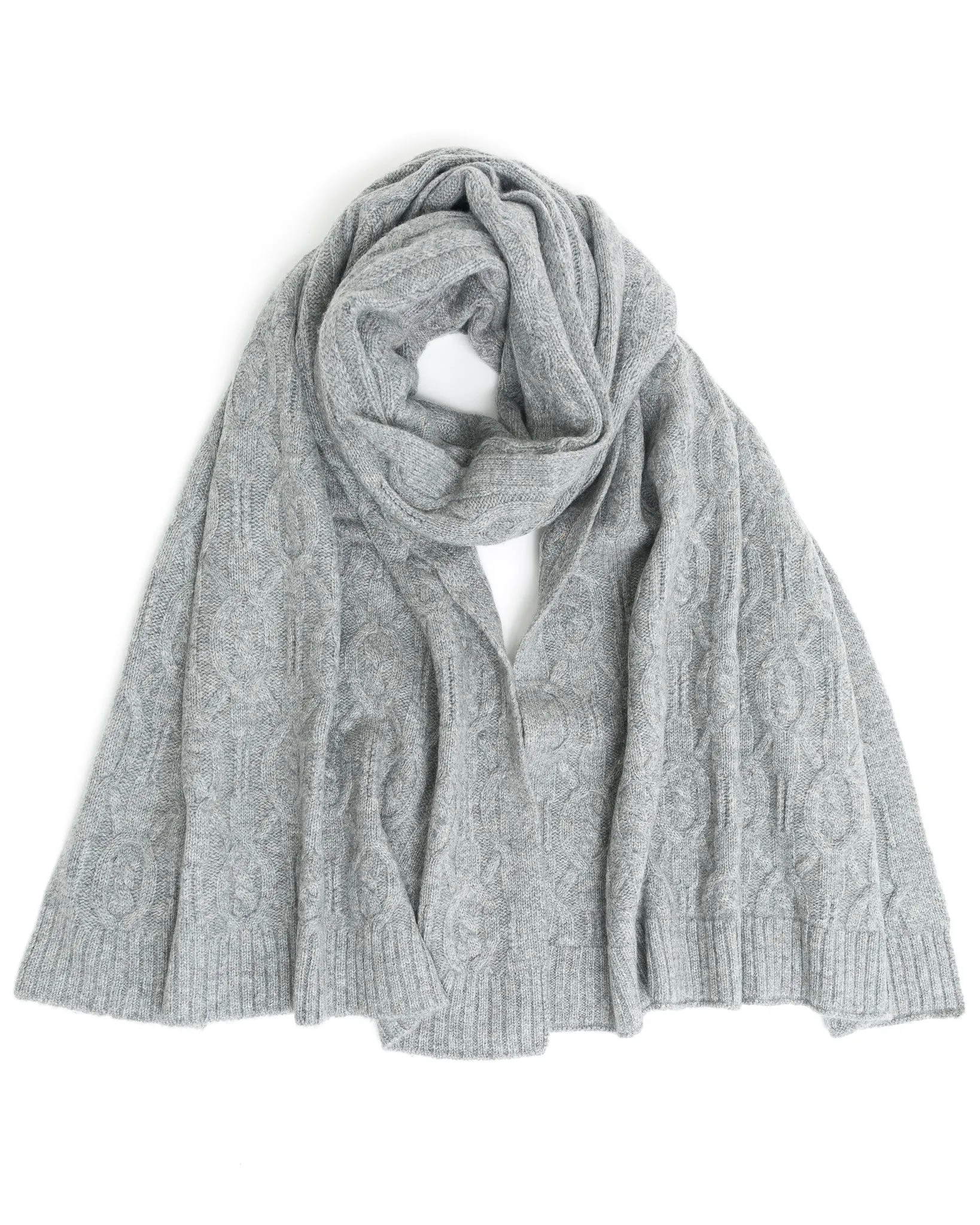 Cable Cashmere Scarf