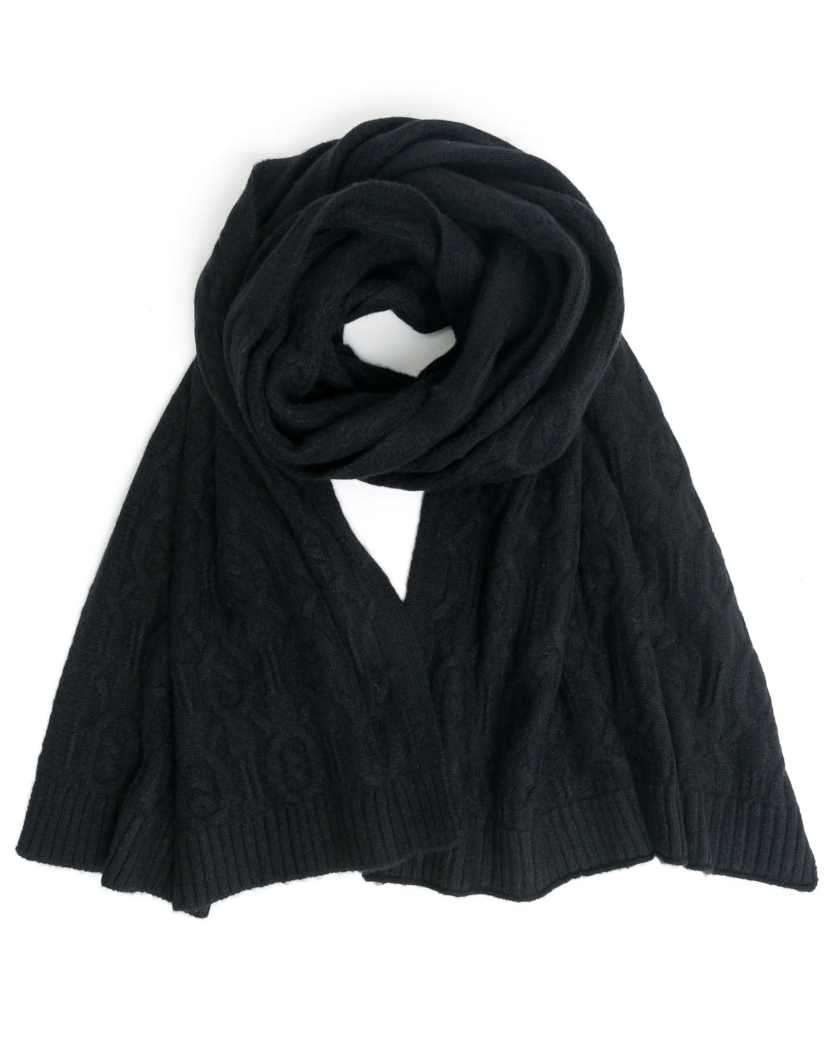 Cable Cashmere Scarf