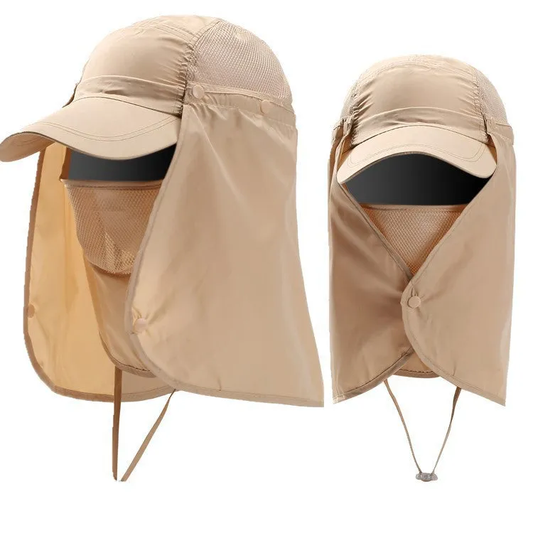 Caps with detachable sunshade