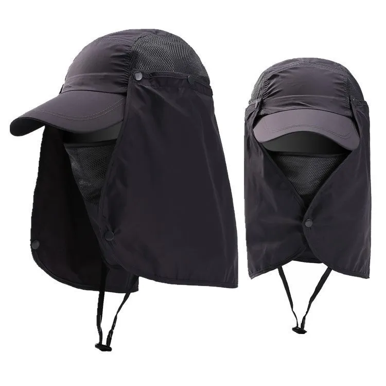 Caps with detachable sunshade