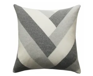 Cashmere V Pillow - Pearl, Gray, Ivory