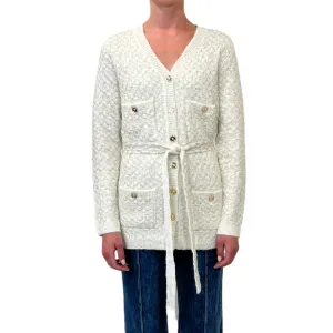 Chanel Cream Cashmere Blend Cardigan, 36 NWT