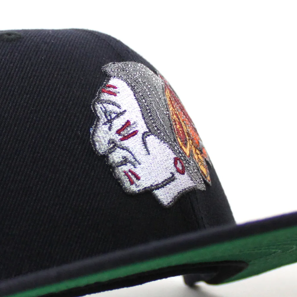 Chicago Blackhawks 1921 Stadium New Era 59Fifty Fitted Hat (Navy Green Under brim)