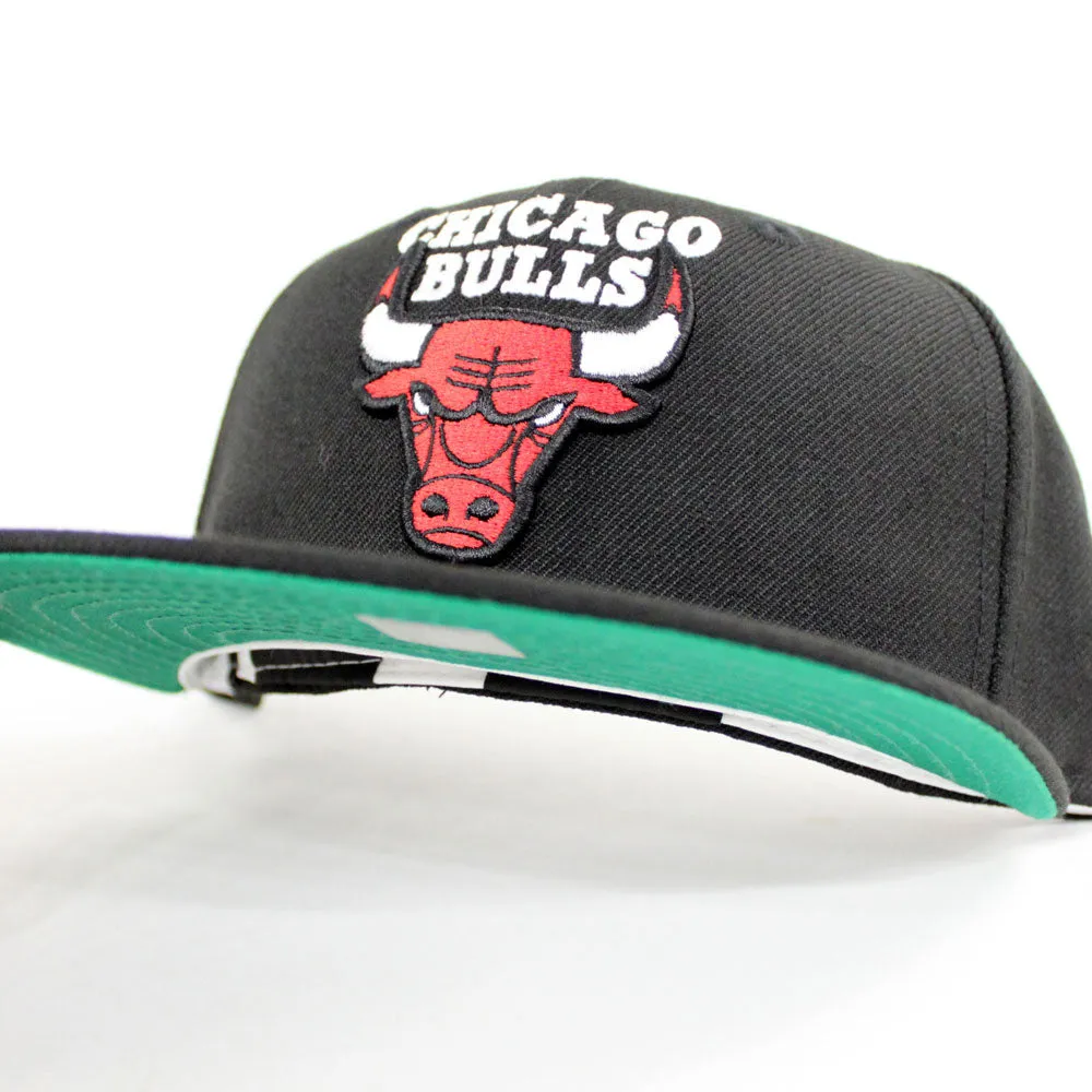 Chicago Bulls NBA CHAMP New Era 59fifty Fitted Hat (Black Gray Under Brim)