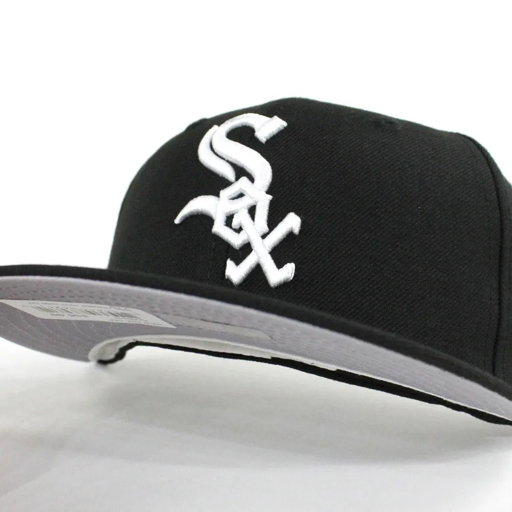 Chicago White Sox 1999-2006 New Era 59Fifty Fitted Hat (Retro Black Gray Under Brim)
