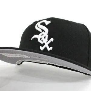 Chicago White Sox 1999-2006 New Era 59Fifty Fitted Hat (Retro Black Gray Under Brim)
