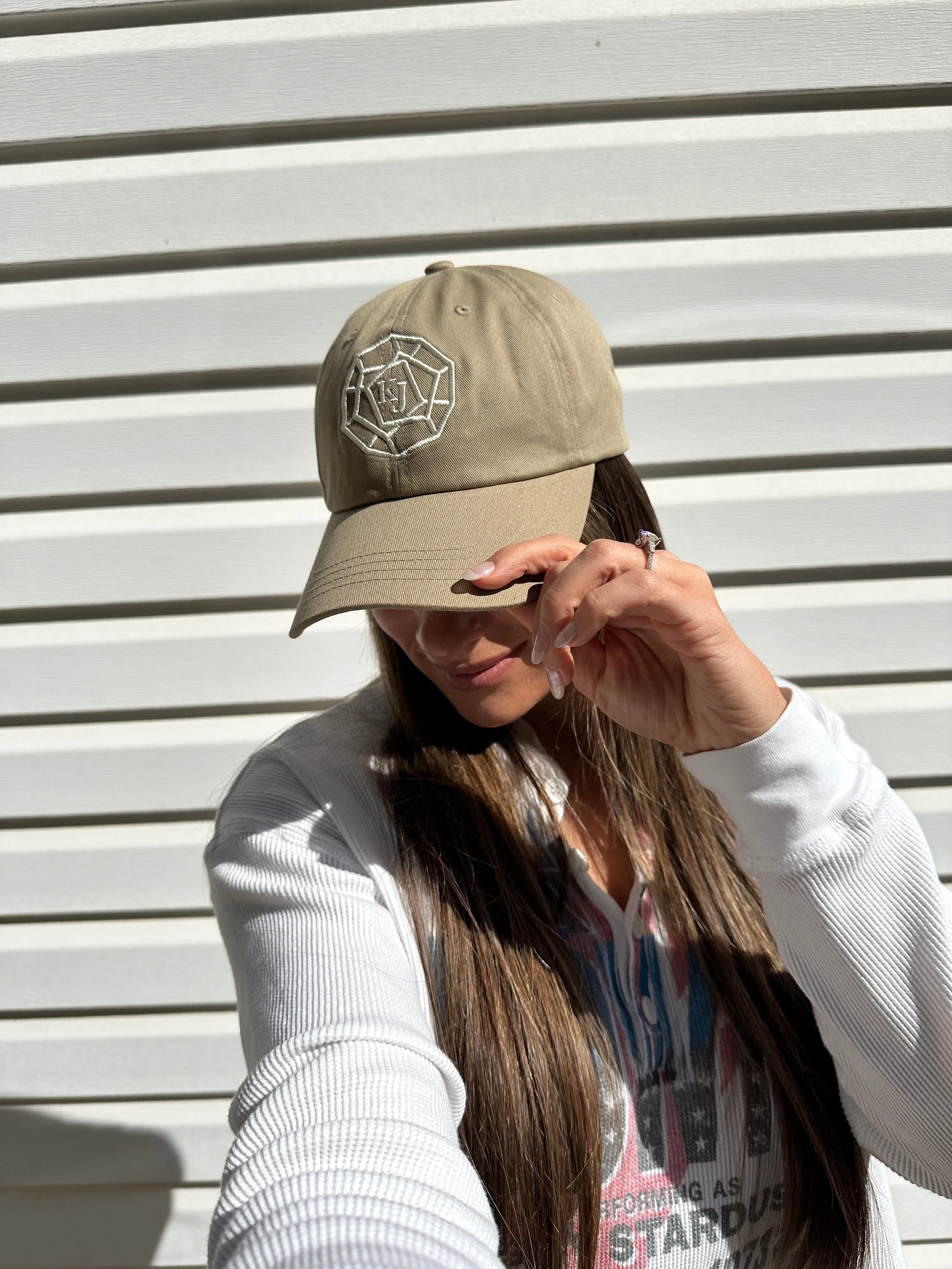 Classic Adjustable Hat - KJ Logo - Khaki