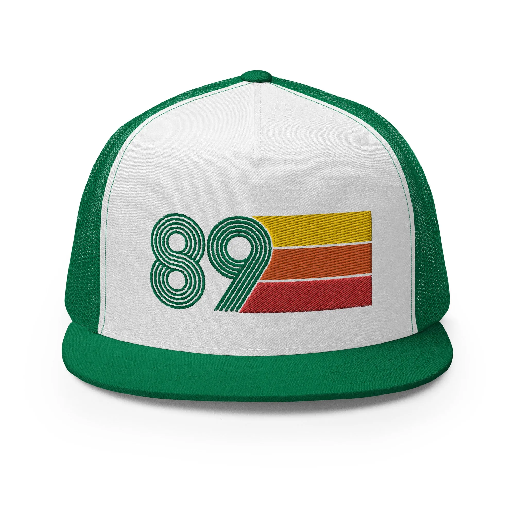 Classic Retro 1989 Flat Bill Trucker Cap