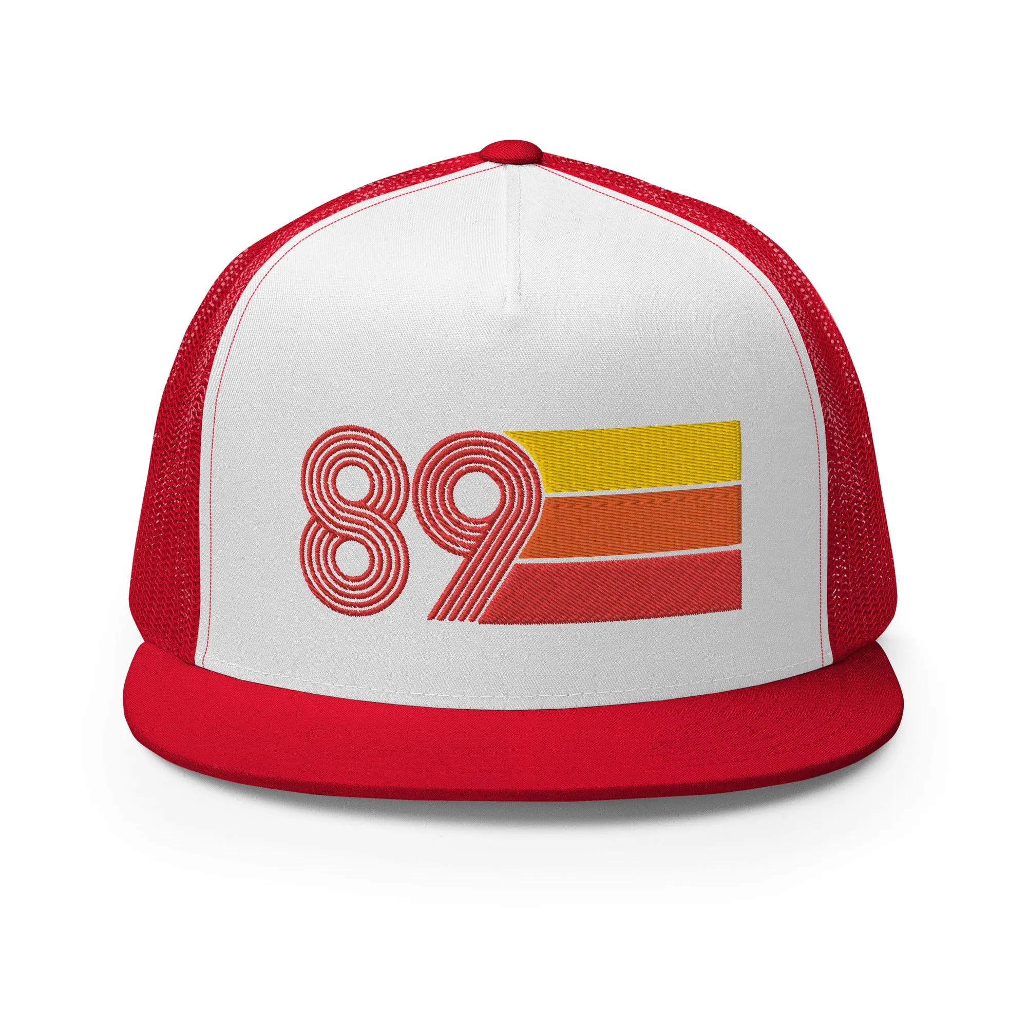 Classic Retro 1989 Flat Bill Trucker Cap