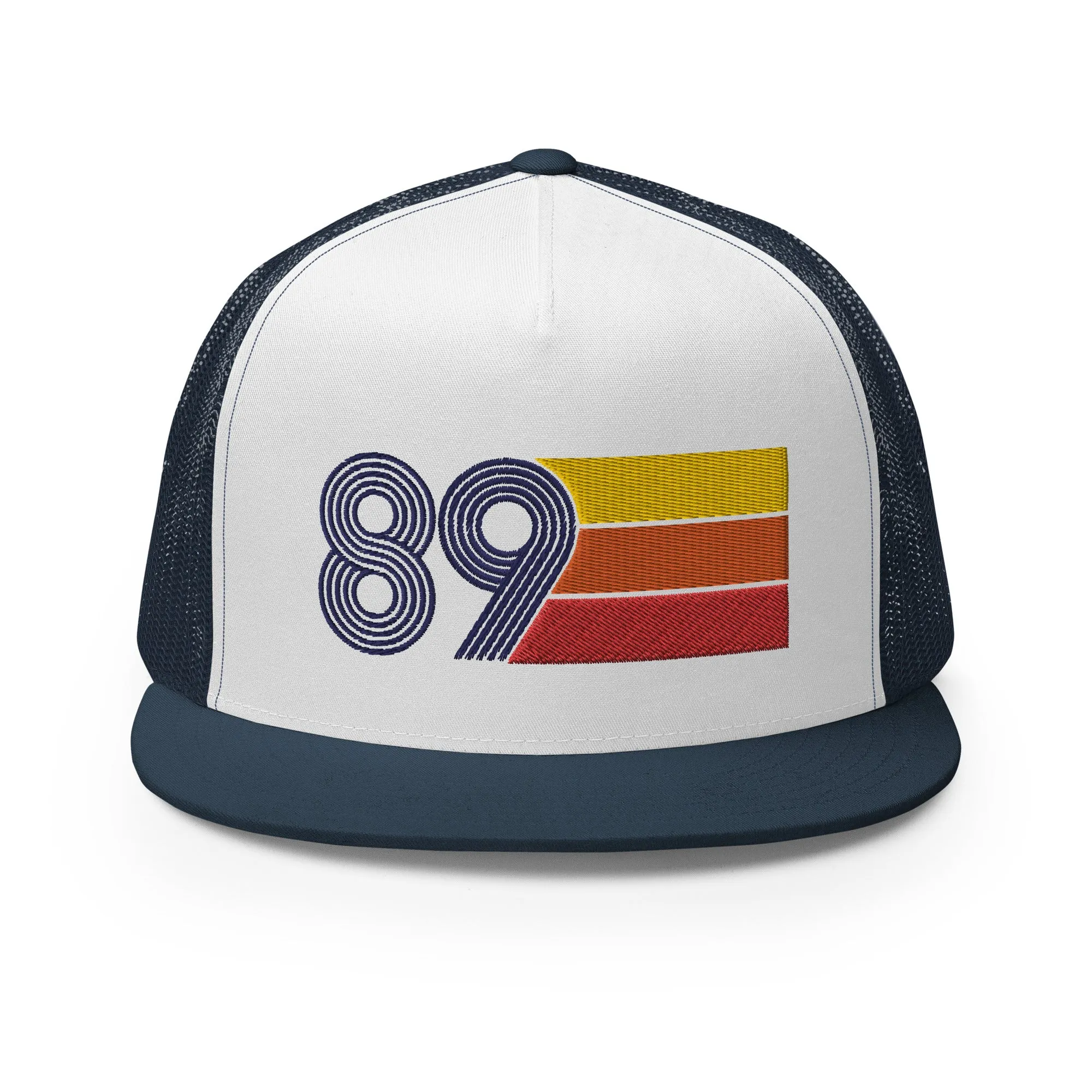 Classic Retro 1989 Flat Bill Trucker Cap