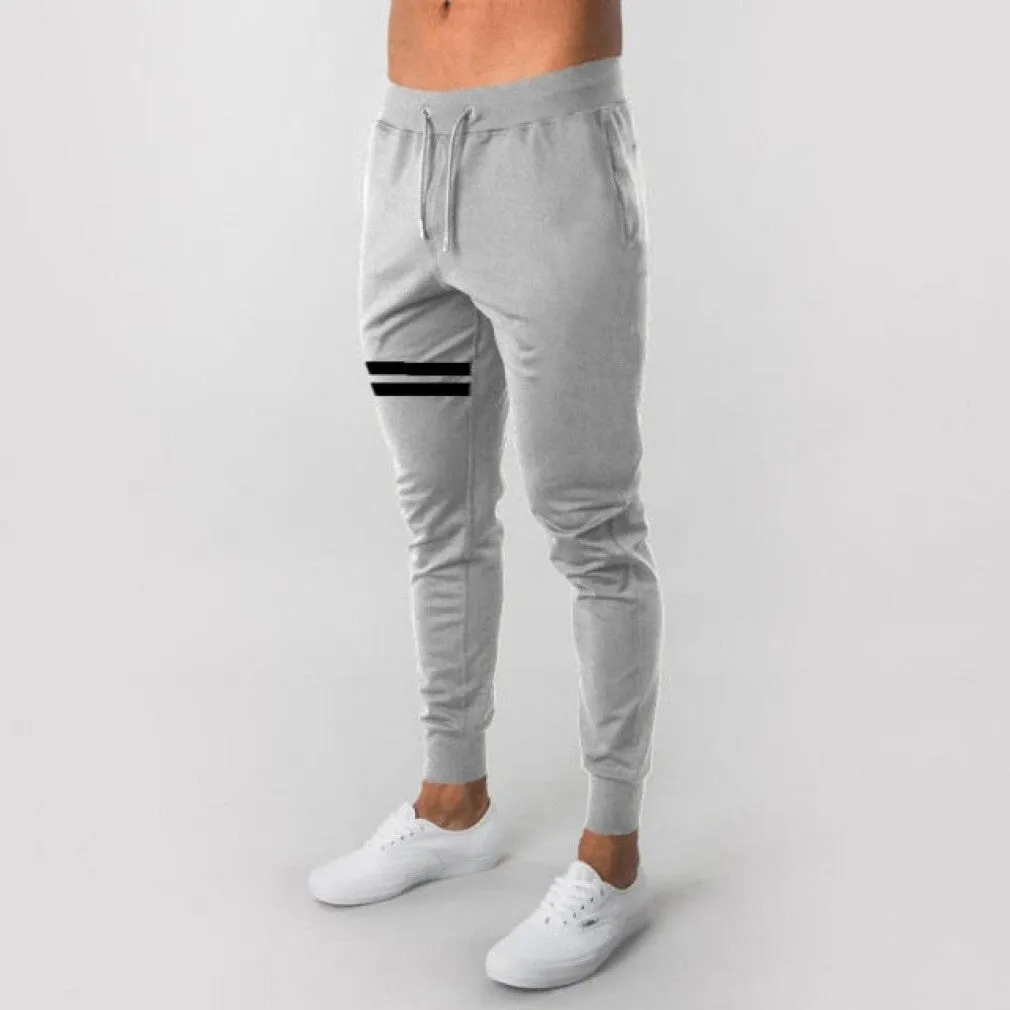 ContiNent 33 Fitness Muscle Gray Jogging Pants Solid Running Pants Men Sport Pencil Pants Men Cotton Soft Bodybuilding Joggers Gym Trousers