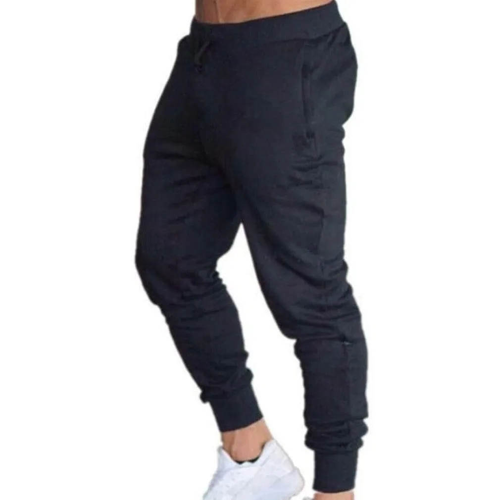 ContiNent 33 Fitness Muscle Gray Jogging Pants Solid Running Pants Men Sport Pencil Pants Men Cotton Soft Bodybuilding Joggers Gym Trousers