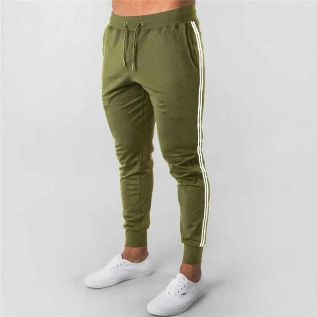 ContiNent 33 Fitness Muscle Gray Jogging Pants Solid Running Pants Men Sport Pencil Pants Men Cotton Soft Bodybuilding Joggers Gym Trousers