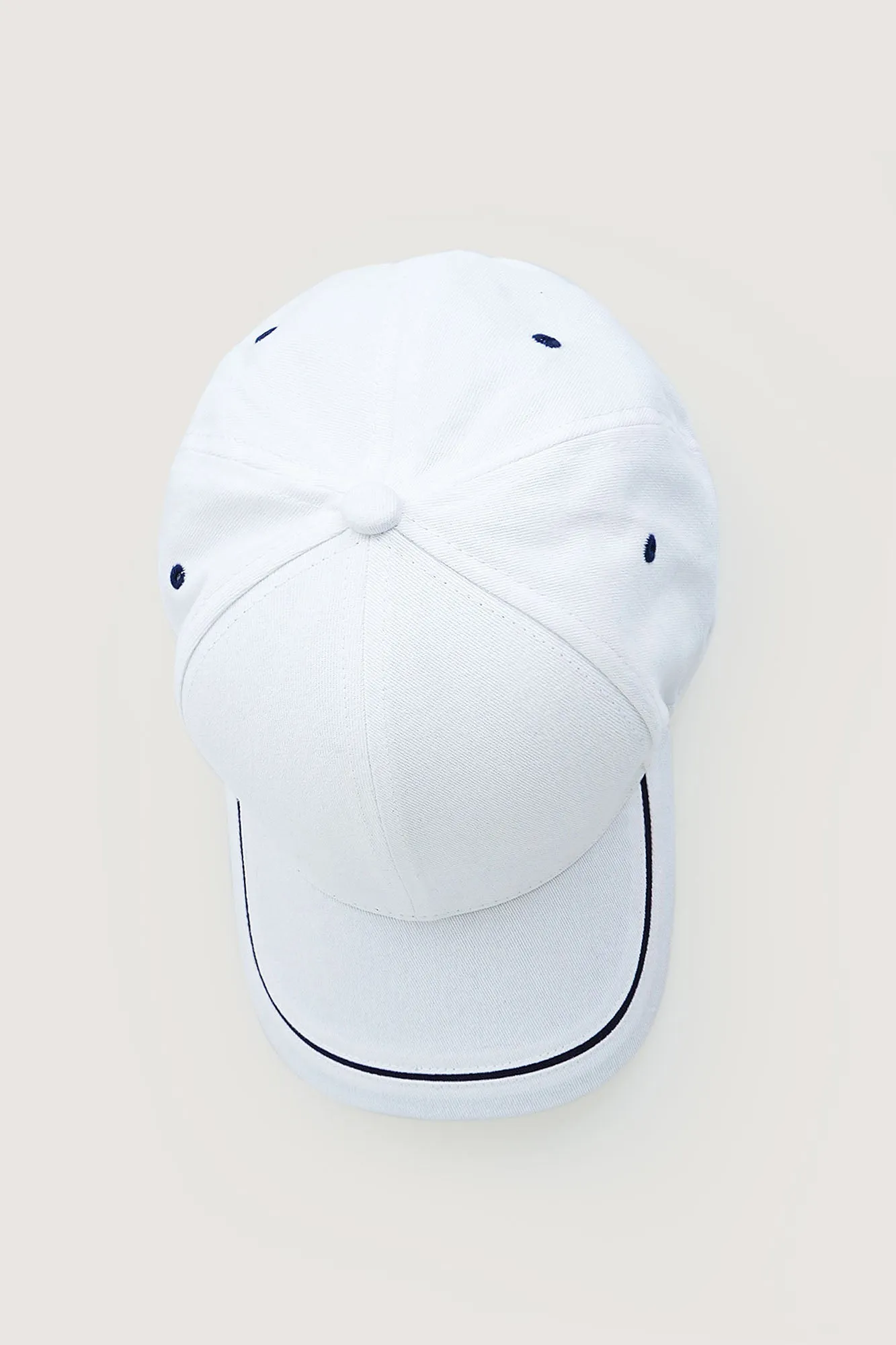 Contrast Trim Baseball Cap