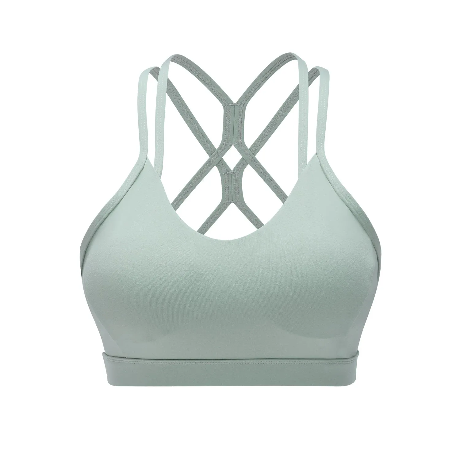 Cross Back Strapy Sports Bra