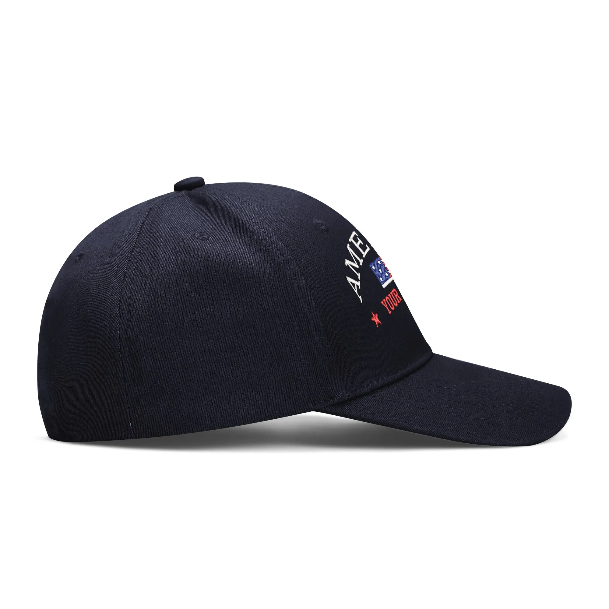 Customizable Name American Embroidered Baseball Cap