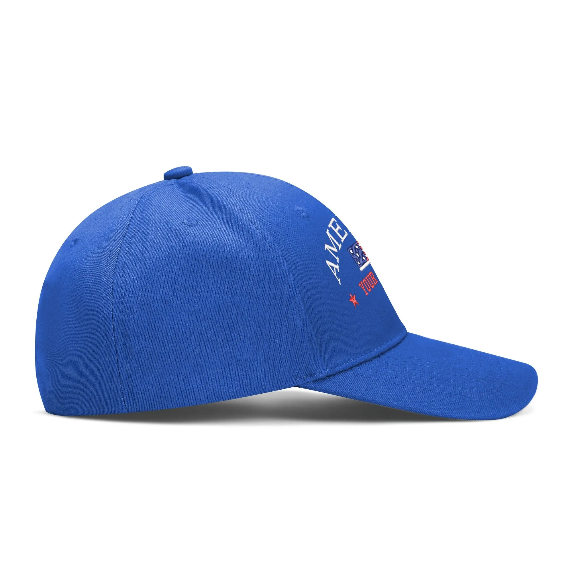 Customizable Name American Embroidered Baseball Cap