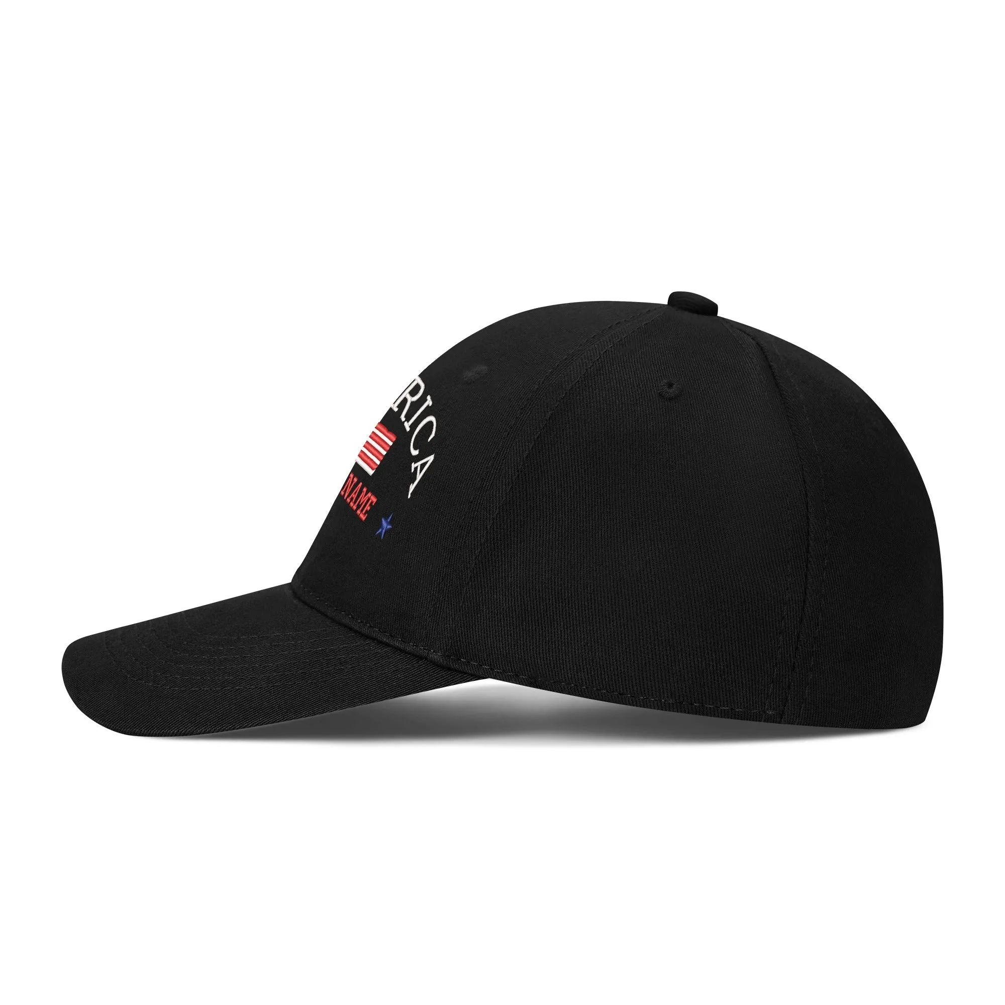 Customizable Name American Embroidered Baseball Cap