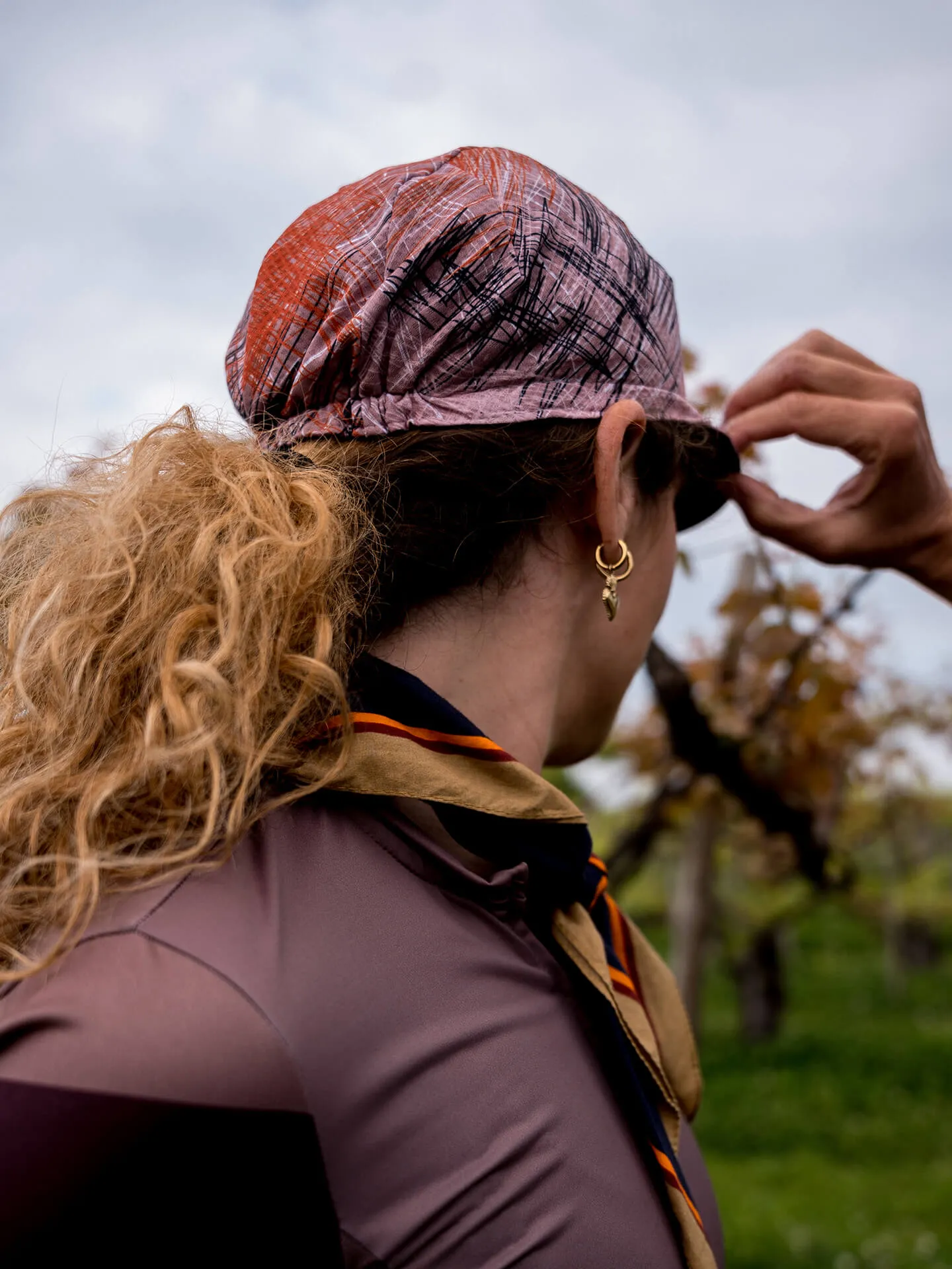 Cycling Cap — Tri-Summer Basquiat Sandy Mud