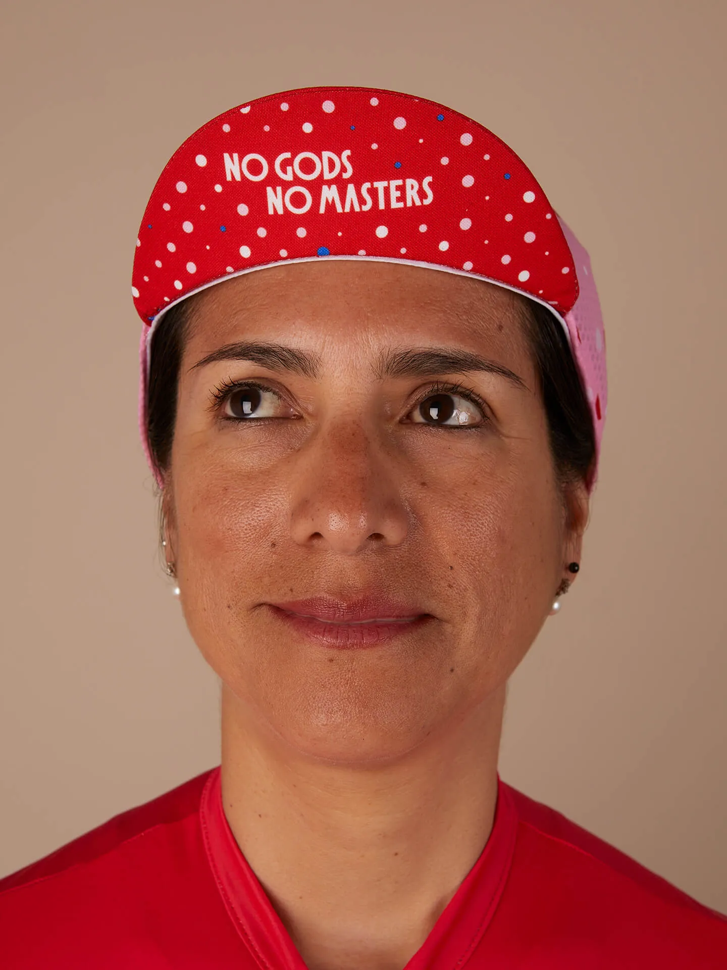Cycling Cap — Tri-Summer Polka Dots Pink
