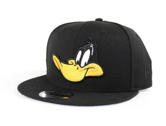 Daffy Duck New Era 9Fifty Snapback Hat (Black Gray Under Brim)