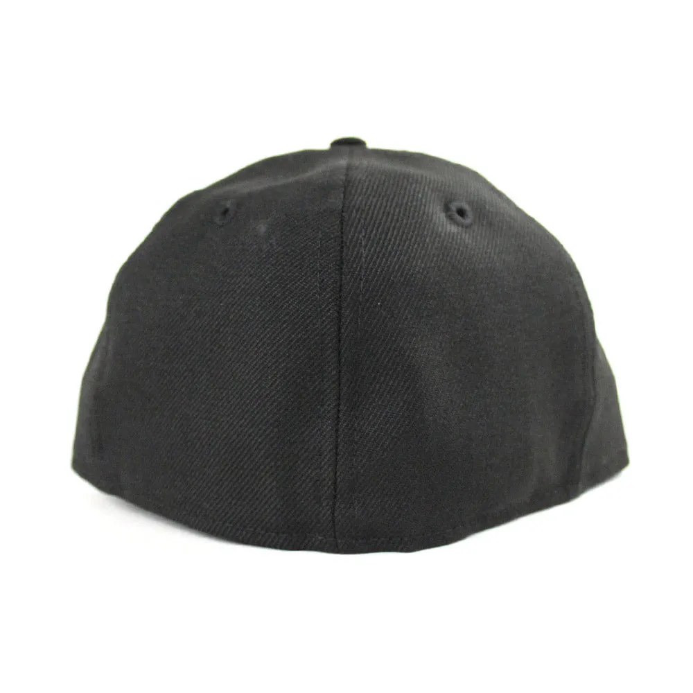 Day of the Dead SUGAR SKULL 59Fifty New Era Fitted Hat (Black Glow in the Dark Gray Under Brim)