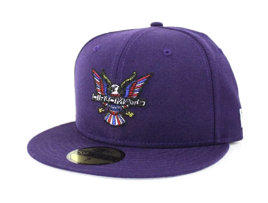 DIPSET x NEW ERA Diplomats 59Fifty New Era Fitted Hat (Purple Gray Under Brim)