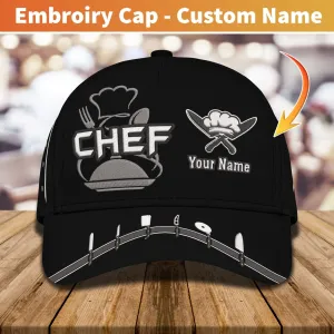 Embroidery Cap - Chef Cap Custom Cook Cap 3D Chef Classic Embroidery