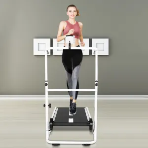 Folding Manual Treadmill for Home Cardio Workout Jogging Equipment