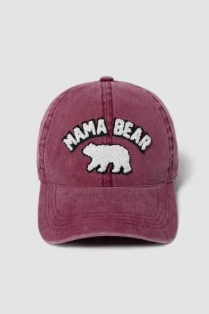 FWCAP2192 - Mama Bear Chenille Patch Baseball Cap